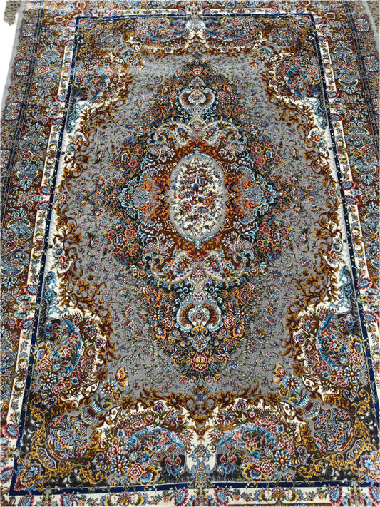 Pure Wool & Silk Persian Rug