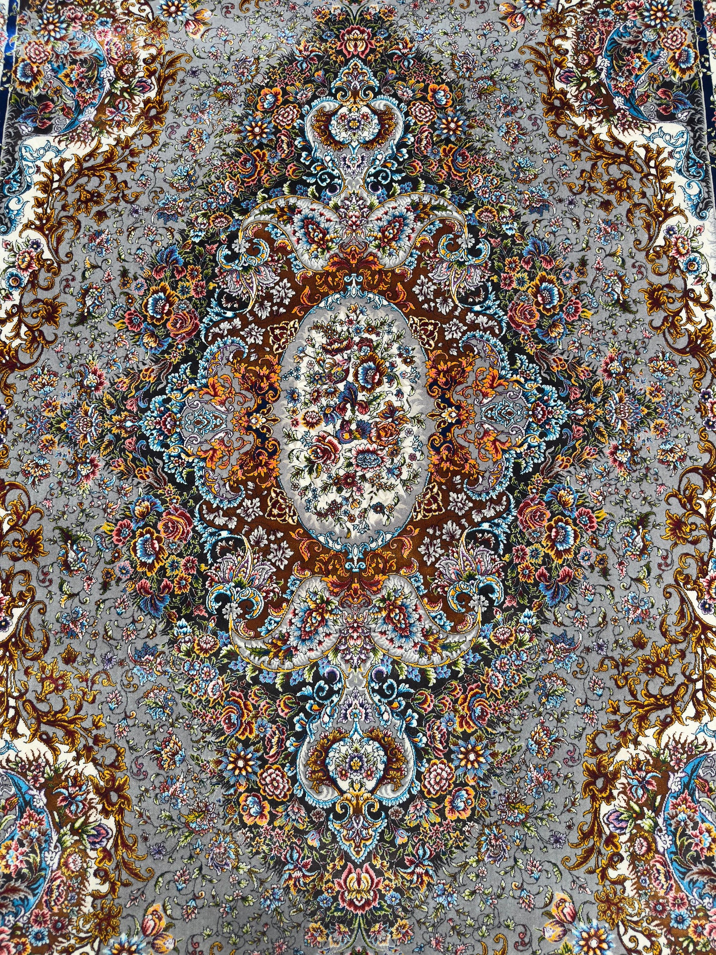 Pure Wool & Silk Persian Rug