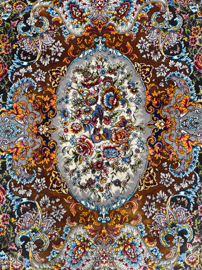 Pure Wool & Silk Persian Rug