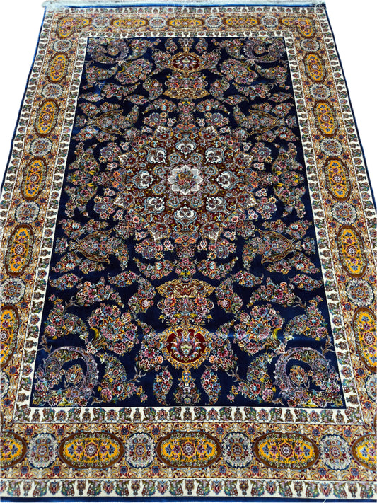 Pure Wool & Silk Persian Rug