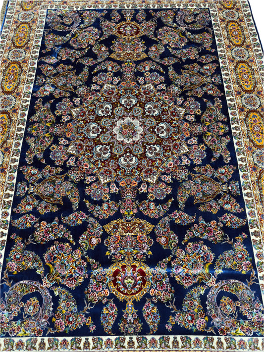 Pure Wool & Silk Persian Rug