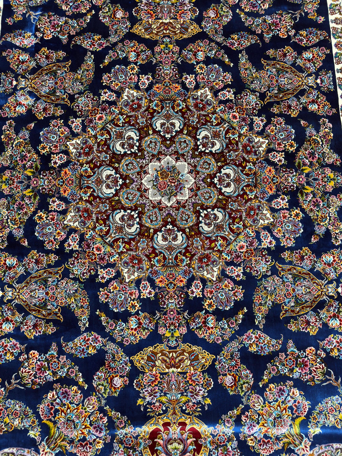 Pure Wool & Silk Persian Rug