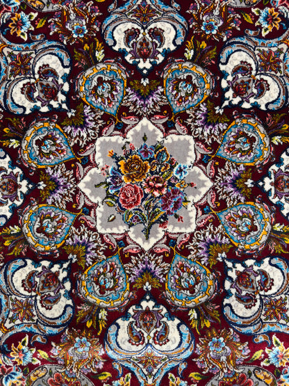 Pure Wool & Silk Persian Rug