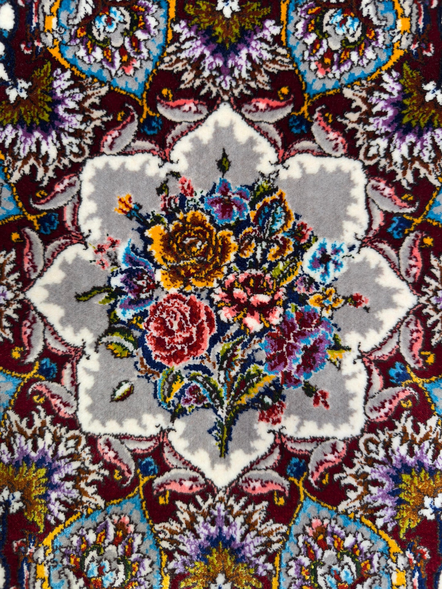 Pure Wool & Silk Persian Rug