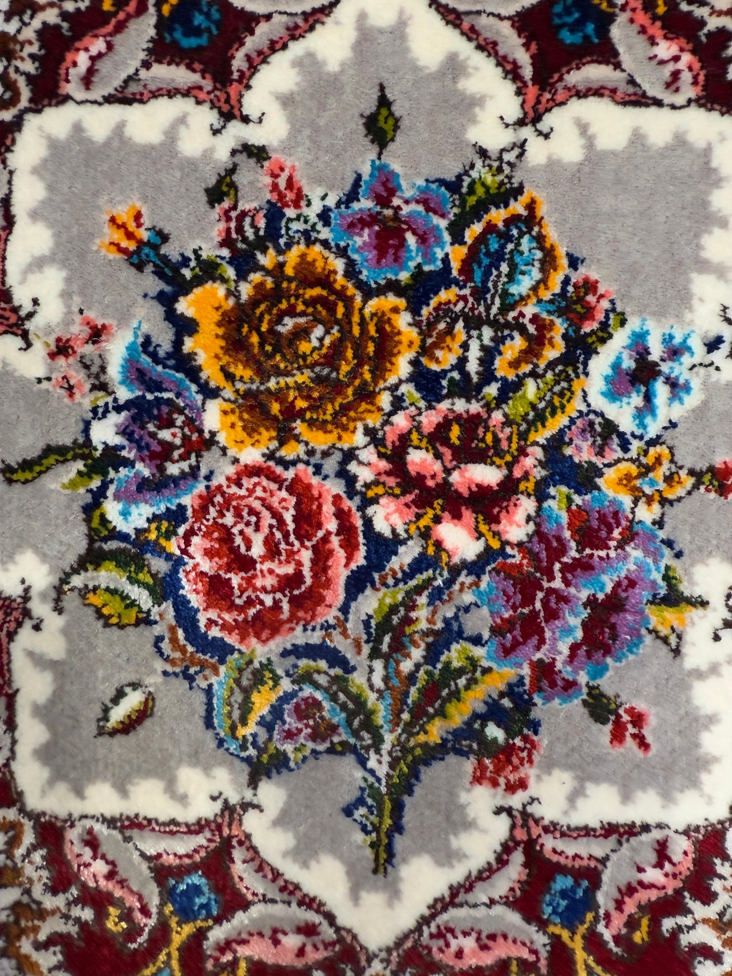 Pure Wool & Silk Persian Rug