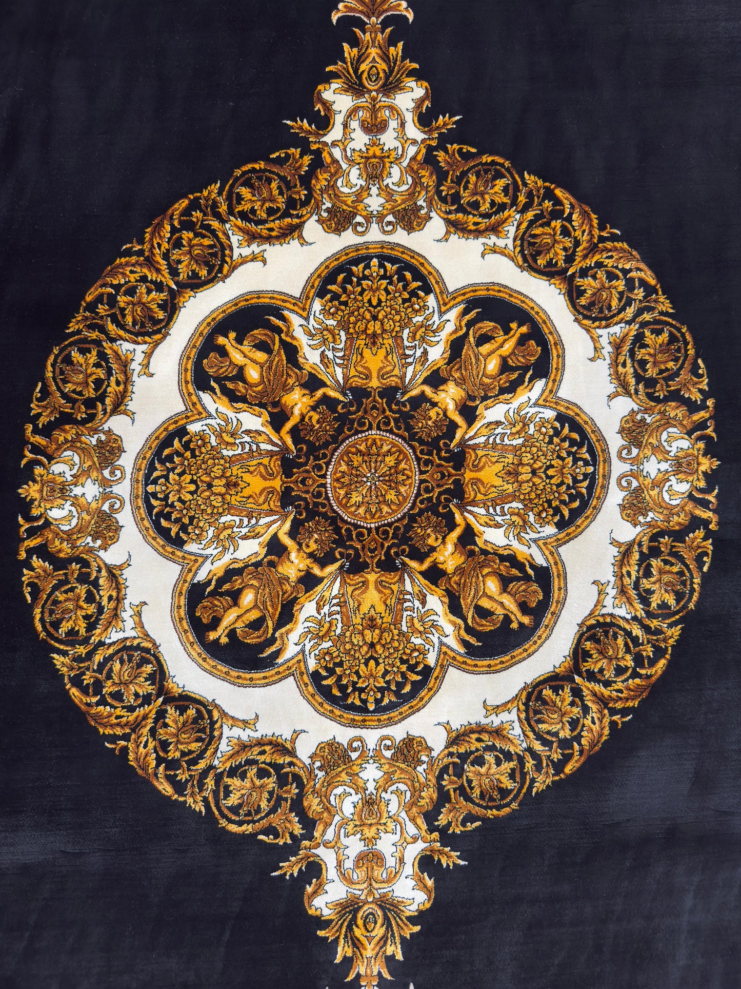 Fine Persian Pure Silk Rug