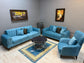 Elegant Toledo Blue Sofa Set - 3 Seater + 2 Seater + 1 Seater with Storage for £1400 | Free UK Delivery