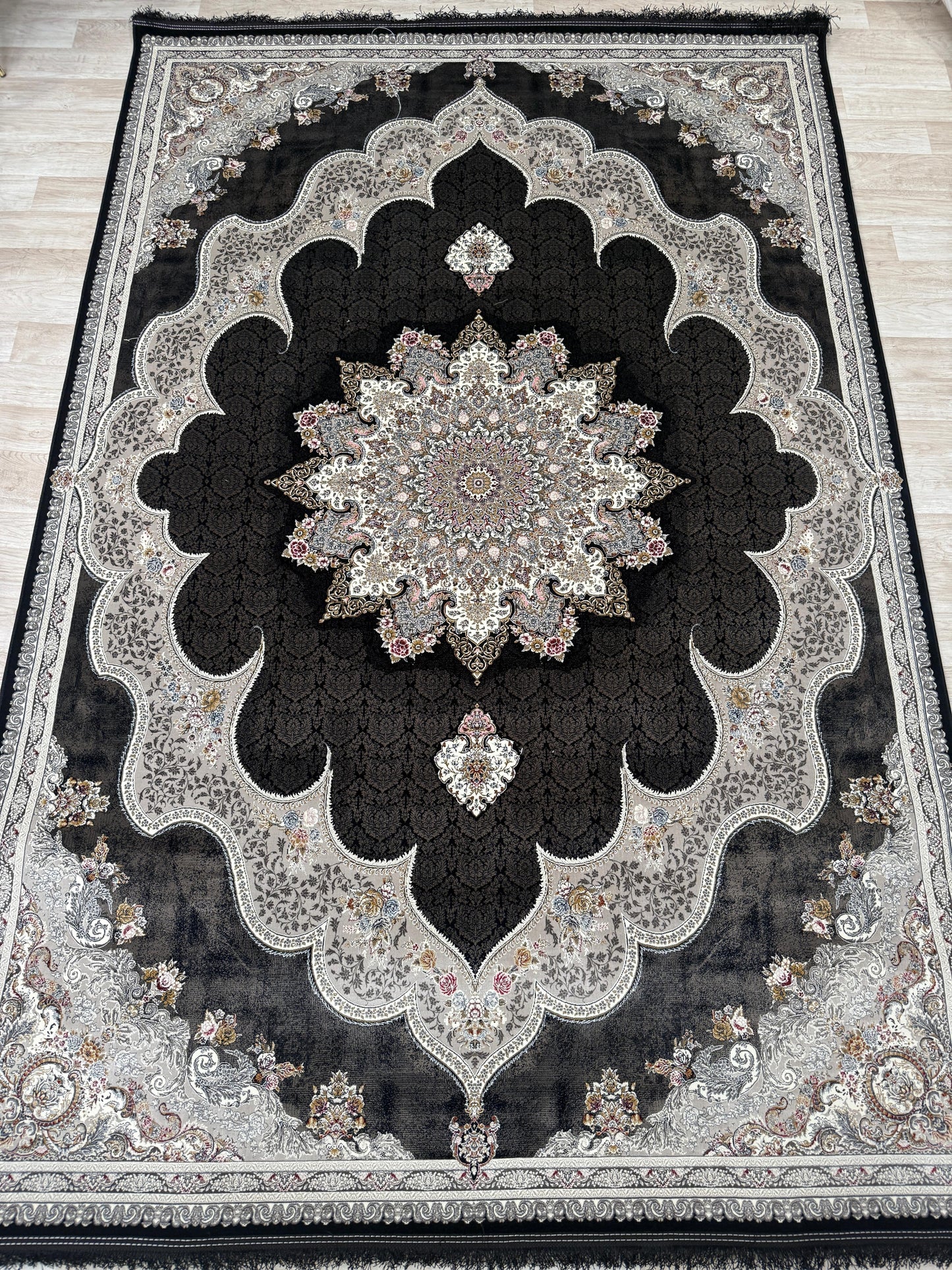 Ornate 1200 Reeds Machine-Made Area Rug | Free Delivery & Elegant Patterns in 6 Colours