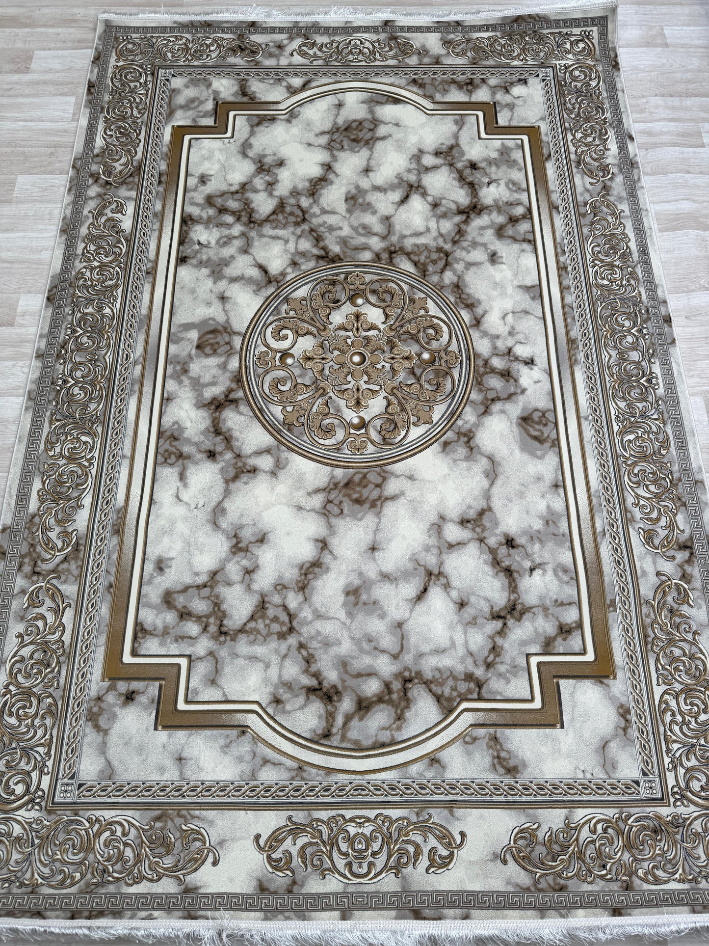 Luxurious 1200 Reeds Machine-Made Persian Rug | Free Delivery & Available in Silver and Smokey