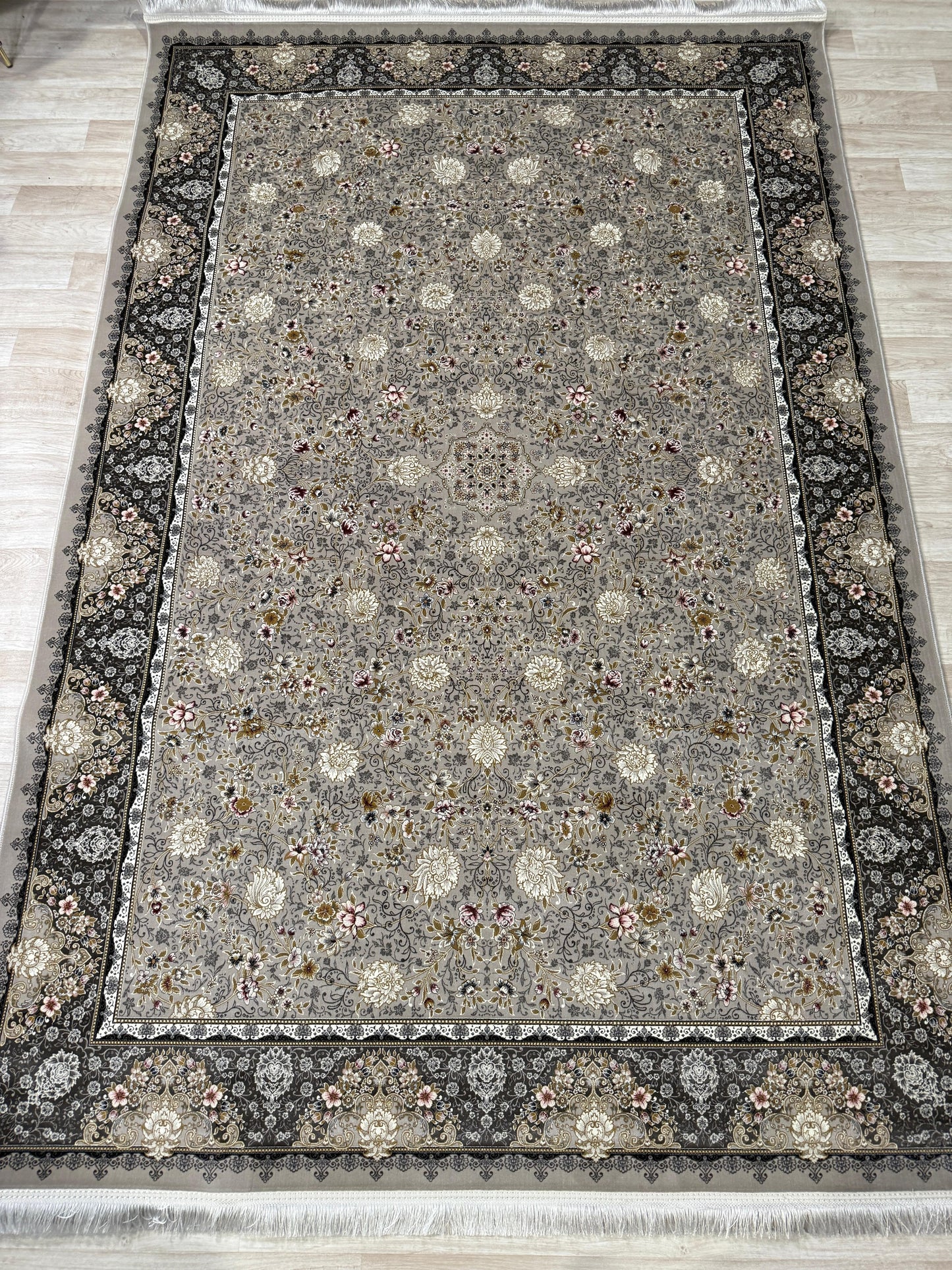 Floral Design 1200 Reeds Machine-Made Rug | Elegant Patterns in 6 Colours
