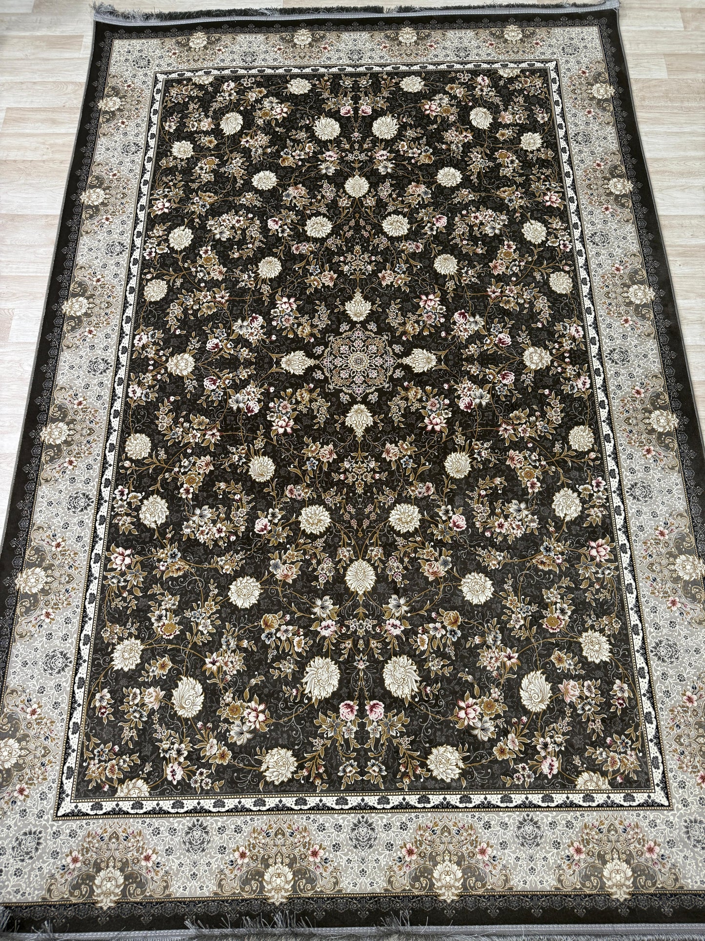 Floral Design 1200 Reeds Machine-Made Rug | Elegant Patterns in 6 Colours