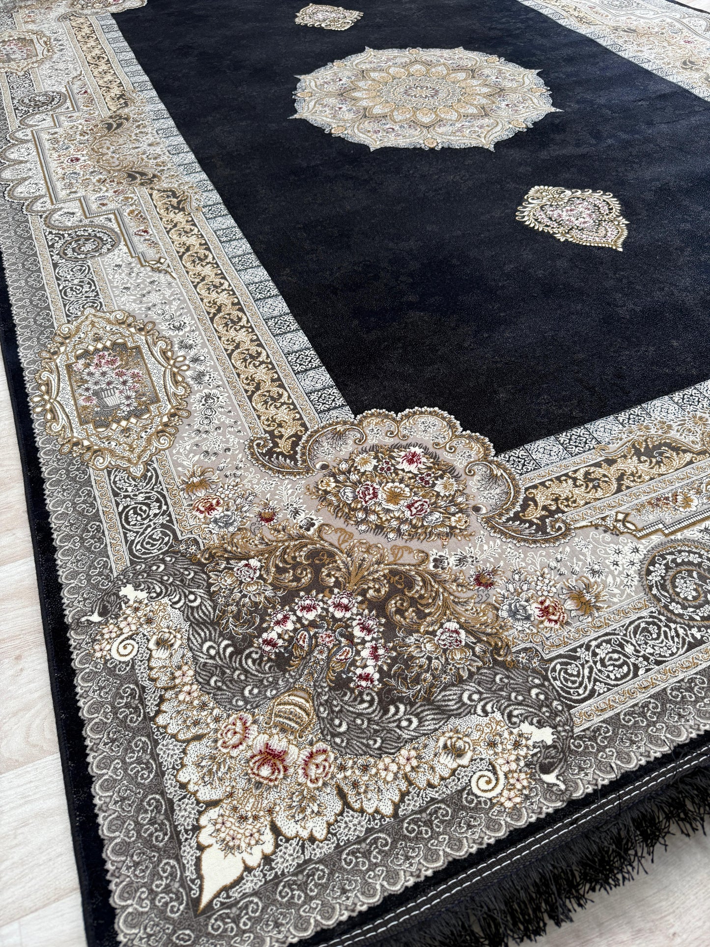 Persian Oriental Living Room - 1200 Reeds Rug