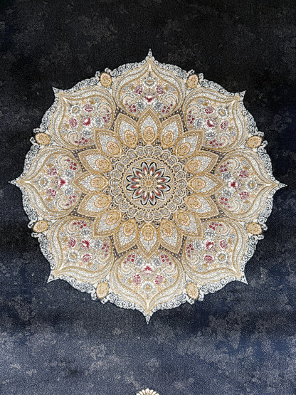 Persian Oriental Living Room - 1200 Reeds Rug
