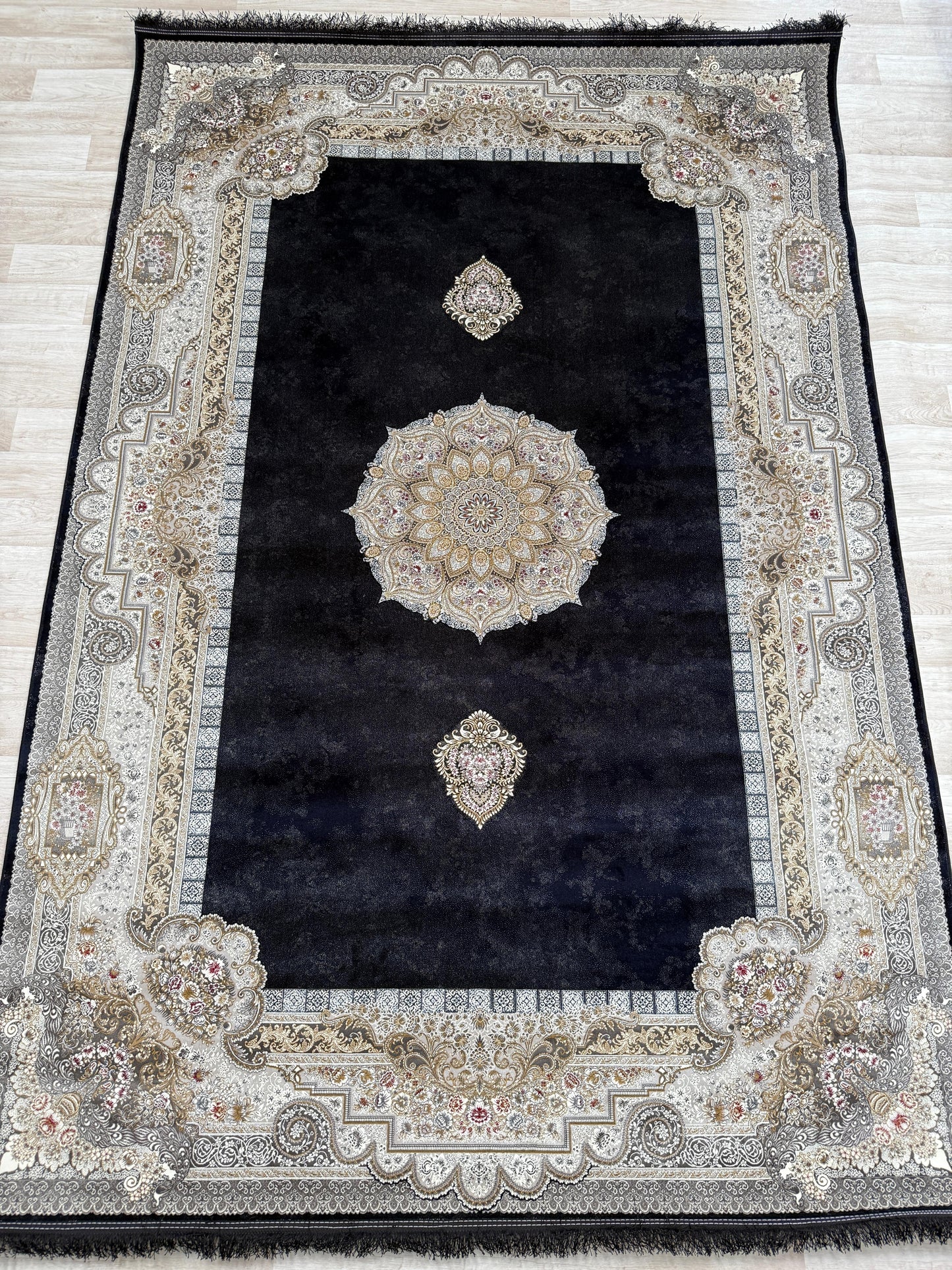 Persian Oriental Living Room - 1200 Reeds Rug