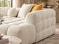 Teddy Luxury Bouclé Corner Sofa – Cream