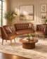 Standart Sofa Set – 2 Seater & 2 Armchairs | Brown & Caramel Brown