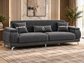 Resital Luxury Plush Velvet 3+2+1 Sofa Set | Dark Grey, Light Grey & Beige