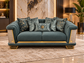Romance Luxury Velvet 3+2+1 Sofa Set | Beige, Green & Grey