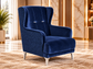 Clara Luxury Velvet 3+2+1 Sofa Set | Cream, Grey & Navy