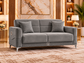 Clara Luxury Velvet 3+2+1 Sofa Set | Cream, Grey & Navy