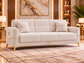Clara Luxury Velvet 3+2+1 Sofa Set | Cream, Grey & Navy