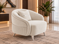 Fashion Luxury Velvet Sofa Set | Cream & Charcoal Grey