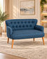 Roma Sofa Set – 2 Seater & 2 Armchairs | Cream & Blue