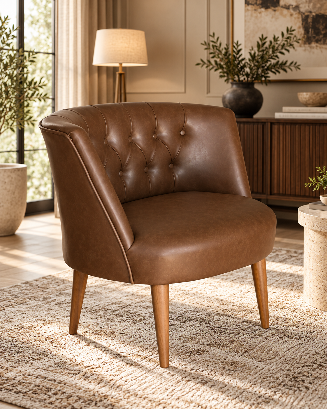 Standart Sofa Set – 2 Seater & 2 Armchairs | Brown & Caramel Brown