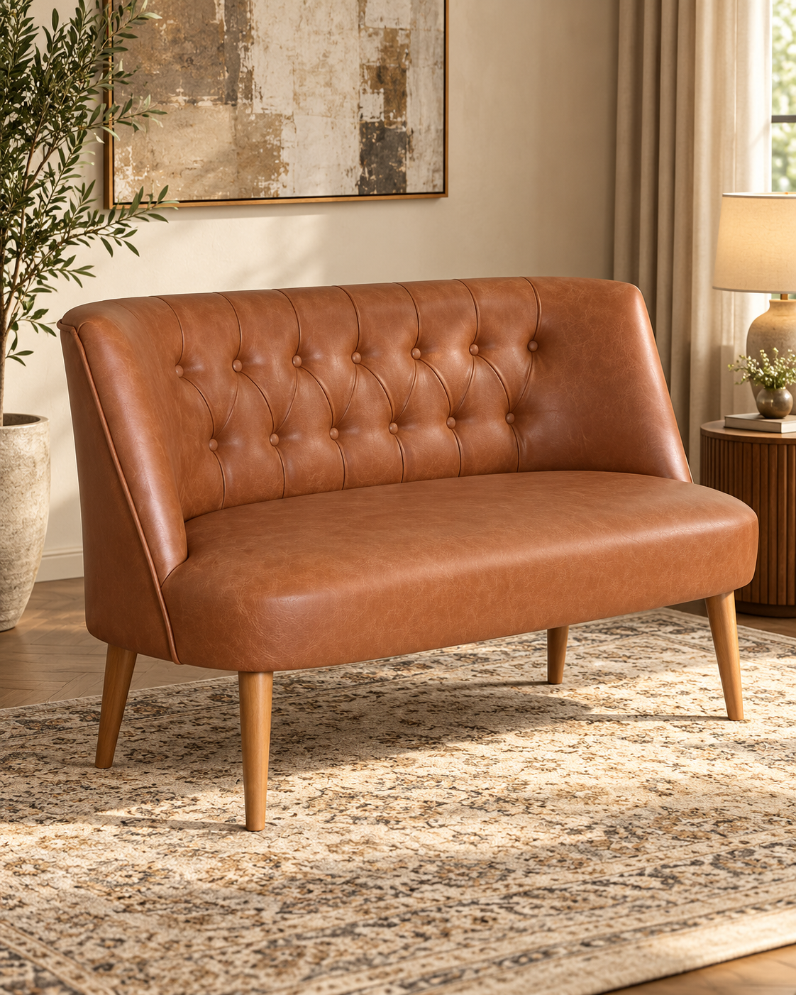 Standart Sofa Set – 2 Seater & 2 Armchairs | Brown & Caramel Brown