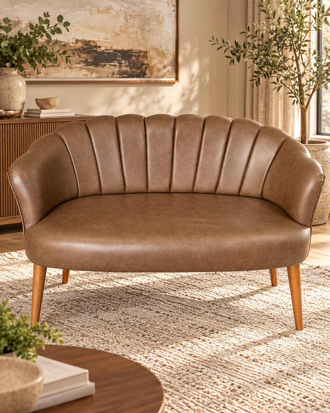 Papatya Sofa Set – 2 Seater & 2 Armchairs | Black & Brown