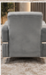 Luxury Velvet Storage Armchair – Modern Accent Chair with Chrome Trim