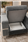 Luxury Velvet Storage Armchair – Modern Accent Chair with Chrome Trim