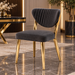 Raja Luxury Dining Table Set with 4 Fubi Chairs – Gold Finish