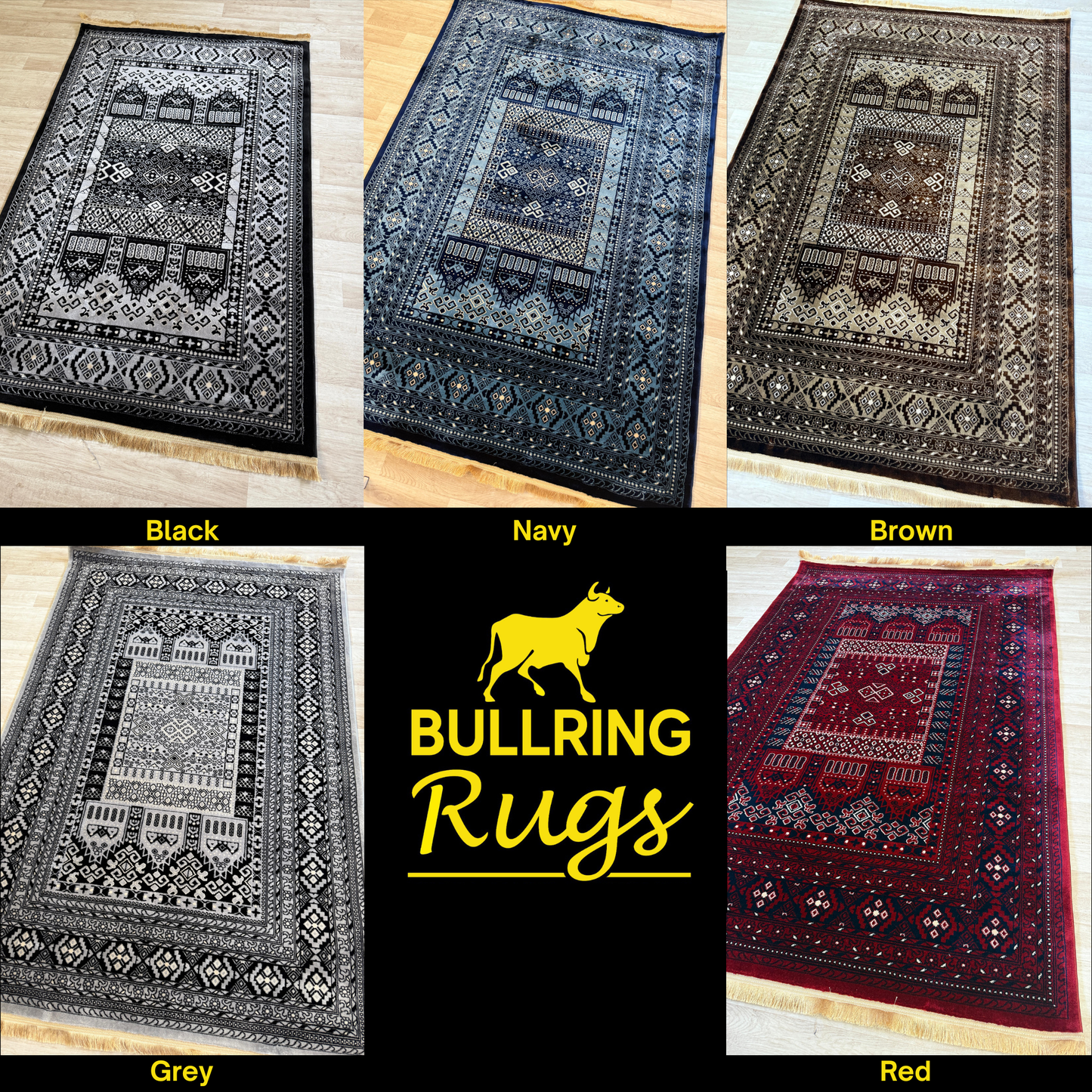 Tabriz Rug - Soft and Plush Polyester Rug with Cotton Backing | Available in 3 Sizes