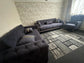 Bolivia Dark Grey - Sofa Set