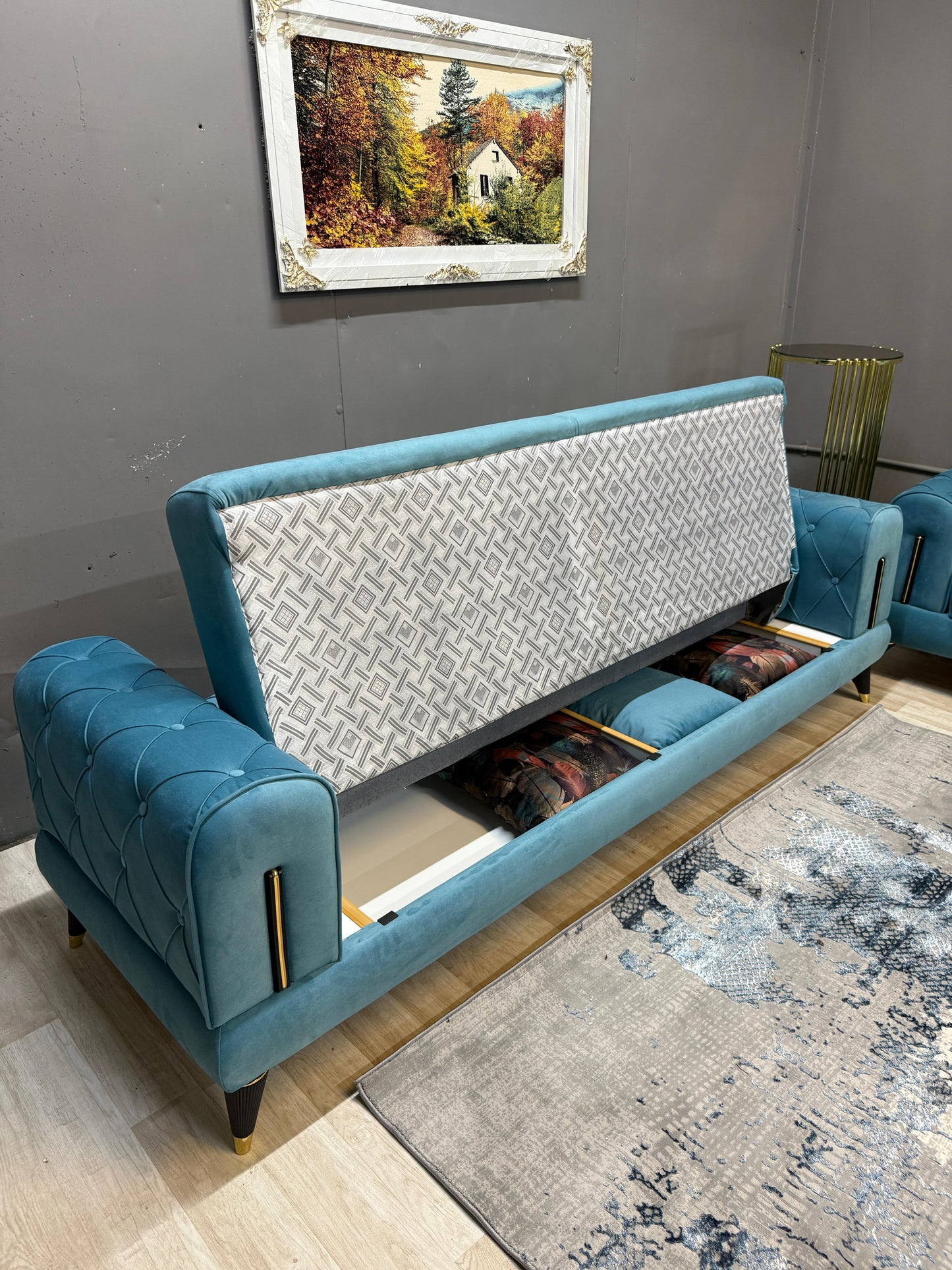 Stylish Tesla Sofa Set - 3 Seater + 2 Seater with Storage & Bed Functionality for £1200 | Free Delivery UK