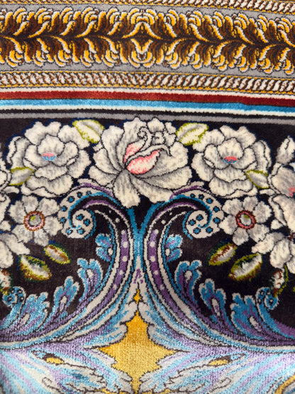 Fine Yellow Persian Silk Rug