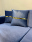 Elegant Prestij Navy Gold Sofa Set - 3 Seater + 2 Seater + 1 Seater with Storage & Bed Functionality | Free UK Delivery