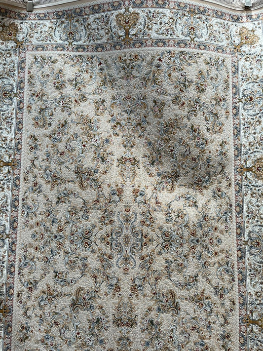 Beige Persian Rug - 1500 Reeds