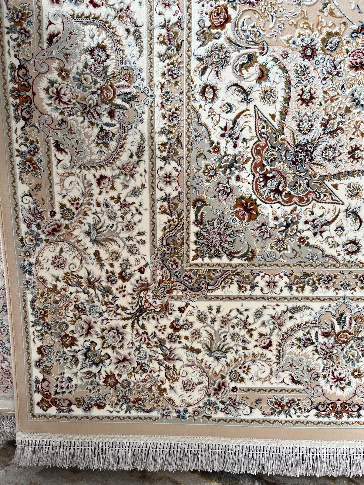 Salary Beige Persian Rug Design  - 1500 Reeds