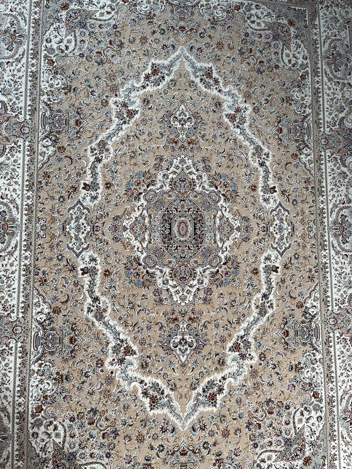 Salary Beige Persian Rug Design  - 1500 Reeds