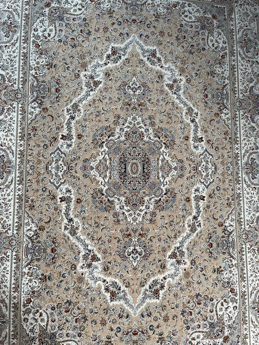 Salary Beige Persian Rug Design  - 1500 Reeds