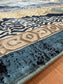 Mistral Blue Design Living Room Area Rug 240 x 340cm