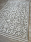 Vintage Medallion Kitchen Rug 120x170cm | Non-Slip, Machine Washable, Beige & White