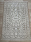 Vintage Medallion Kitchen Rug 120x170cm | Non-Slip, Machine Washable, Beige & White