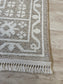 Vintage Medallion Kitchen Rug 120x170cm | Non-Slip, Machine Washable, Beige & White