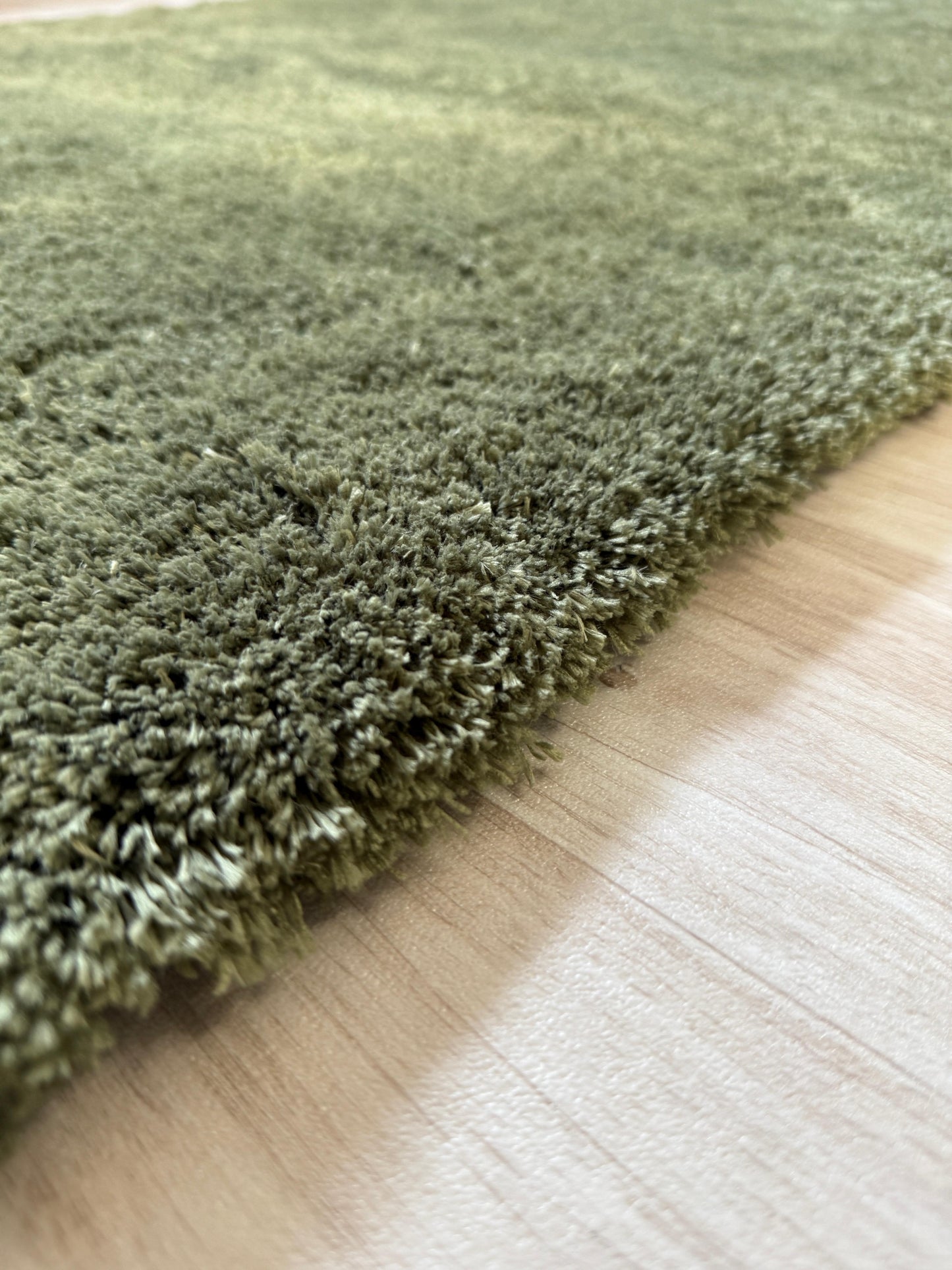 Supersoft Olive Green Area Rug | High Quality, 120 x 170 cm | Free Delivery & Fast Dispatch