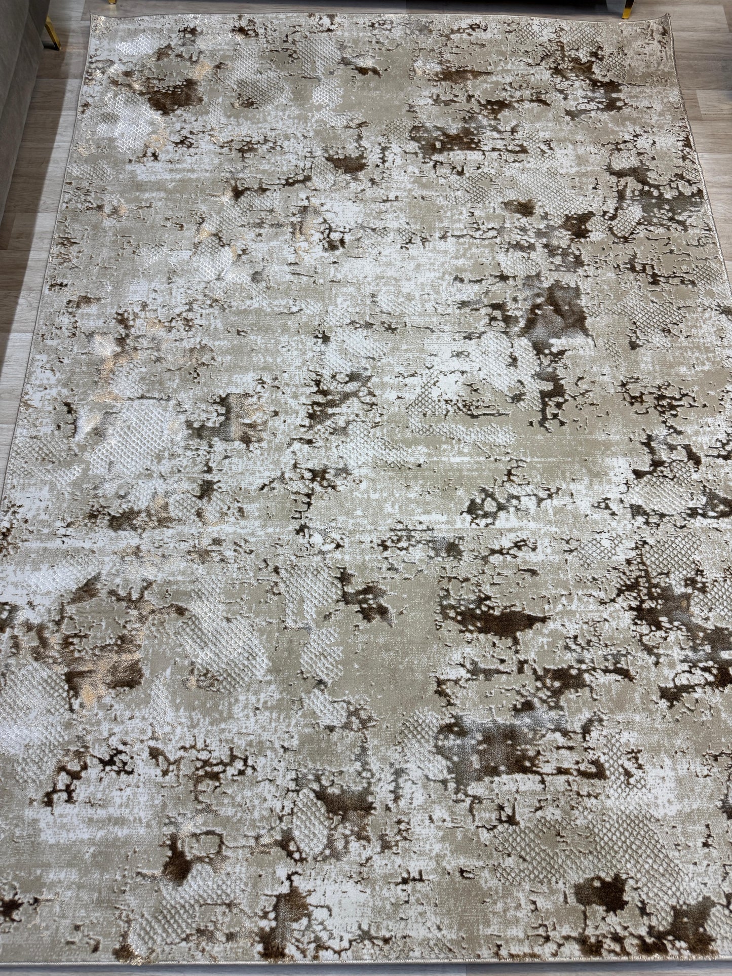 Emoji Abstract Beige gld 240 x 340cm