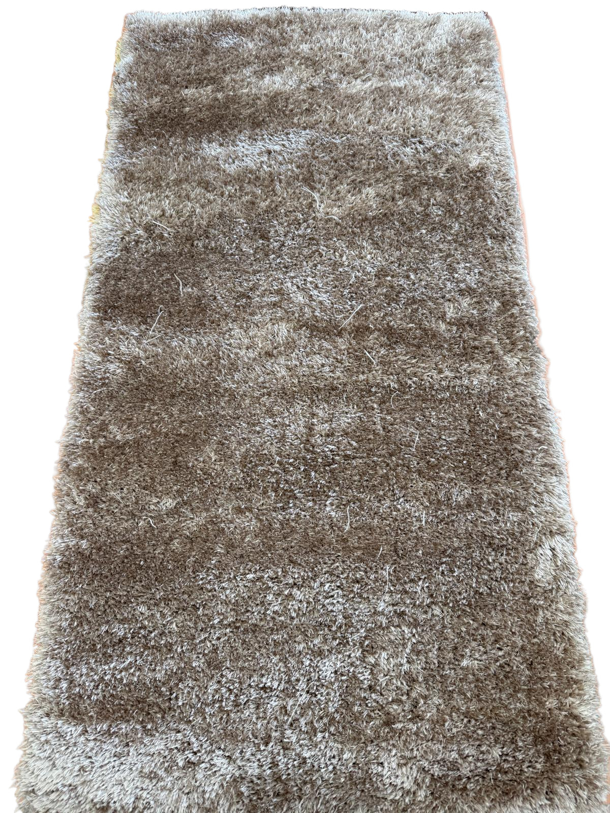 Fluffy 80x150 cm Rug - Soft and Stylish in Mustard, Grey, and Beige