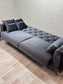 Elitra Sofa Set - Charcoal with Silver Accents | Bullring Rugs Ltd